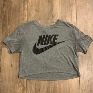 Grey Small Nike Crop Top